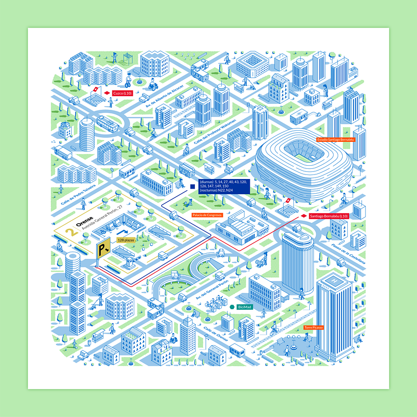 Parkings - EMT Madrid | Infografía 6