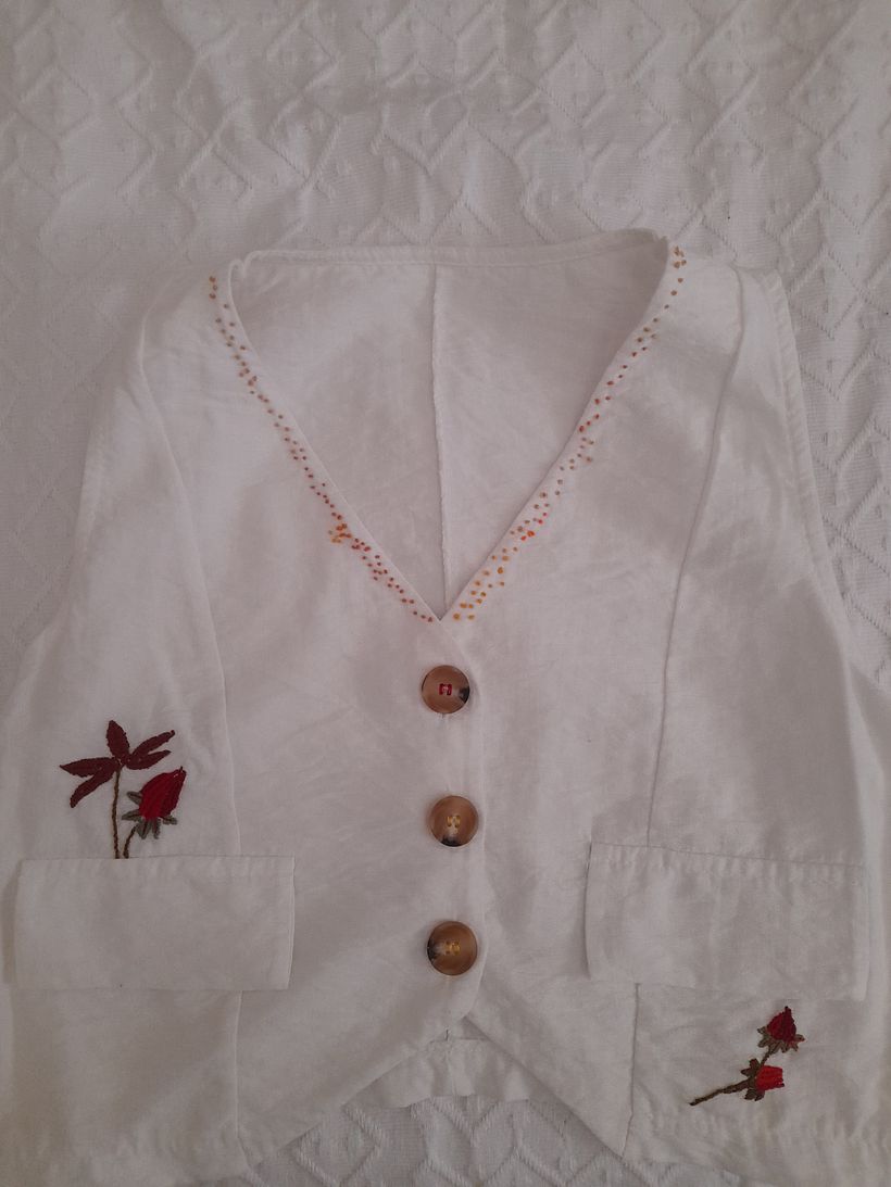 Il mio progetto del corso: Ricamo di pattern botanici per vestiti 1