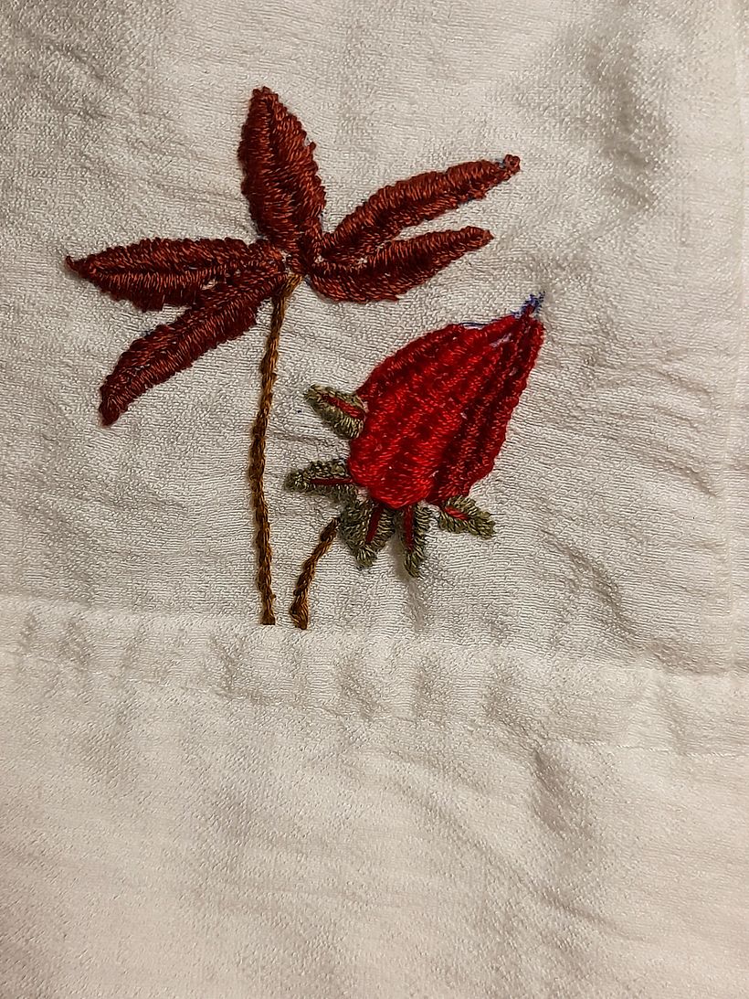 Il mio progetto del corso: Ricamo di pattern botanici per vestiti 6