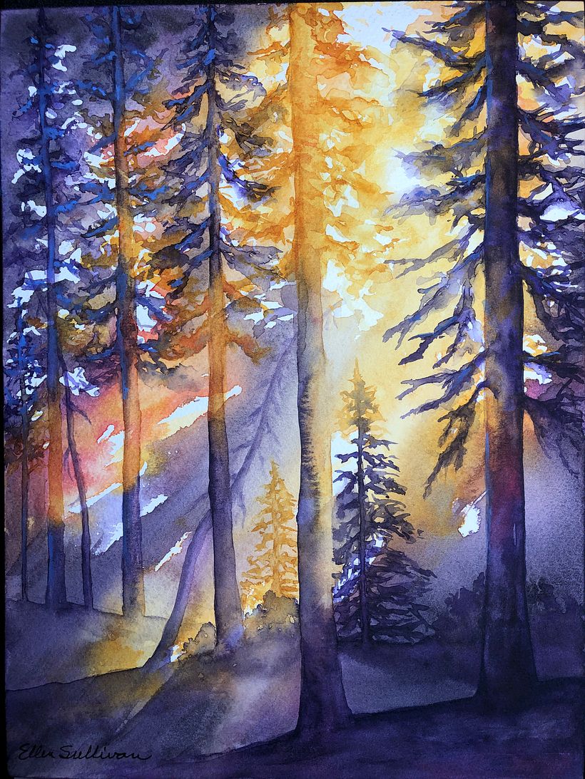 My project for course: Dreamy Watercolor Landscapes: Paint with Light 2