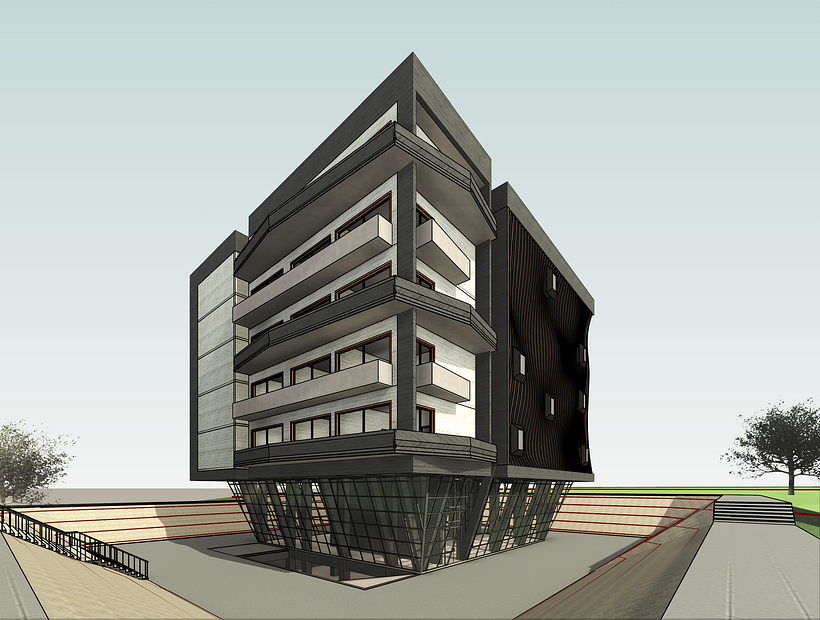Mi proyecto del curso: Modelado de edificios paramétricos con Revit 1