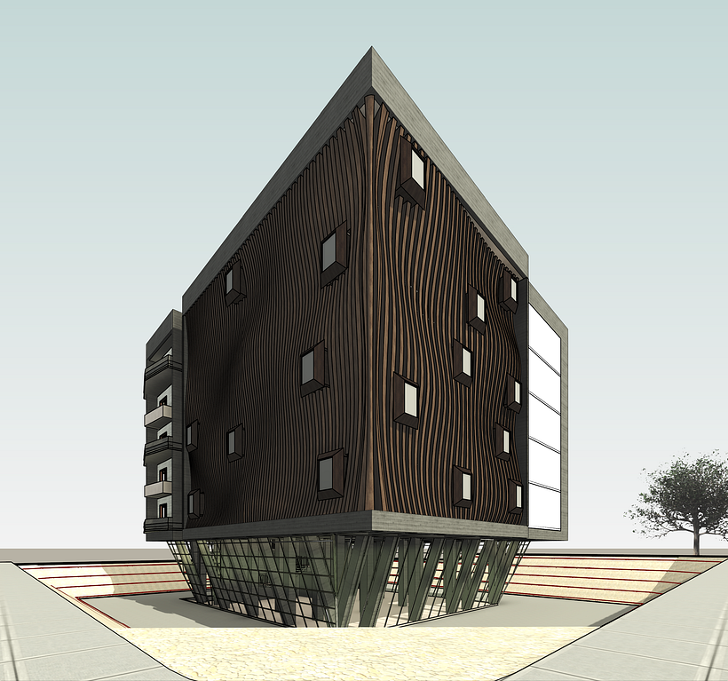 Mi proyecto del curso: Modelado de edificios paramétricos con Revit 2