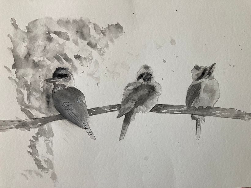 My project for course: Artistic Watercolor Techniques for Illustrating Birds 3