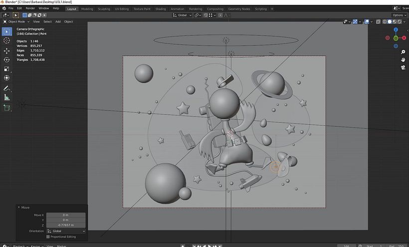My project for course: 3D Character Creation in Blender 4