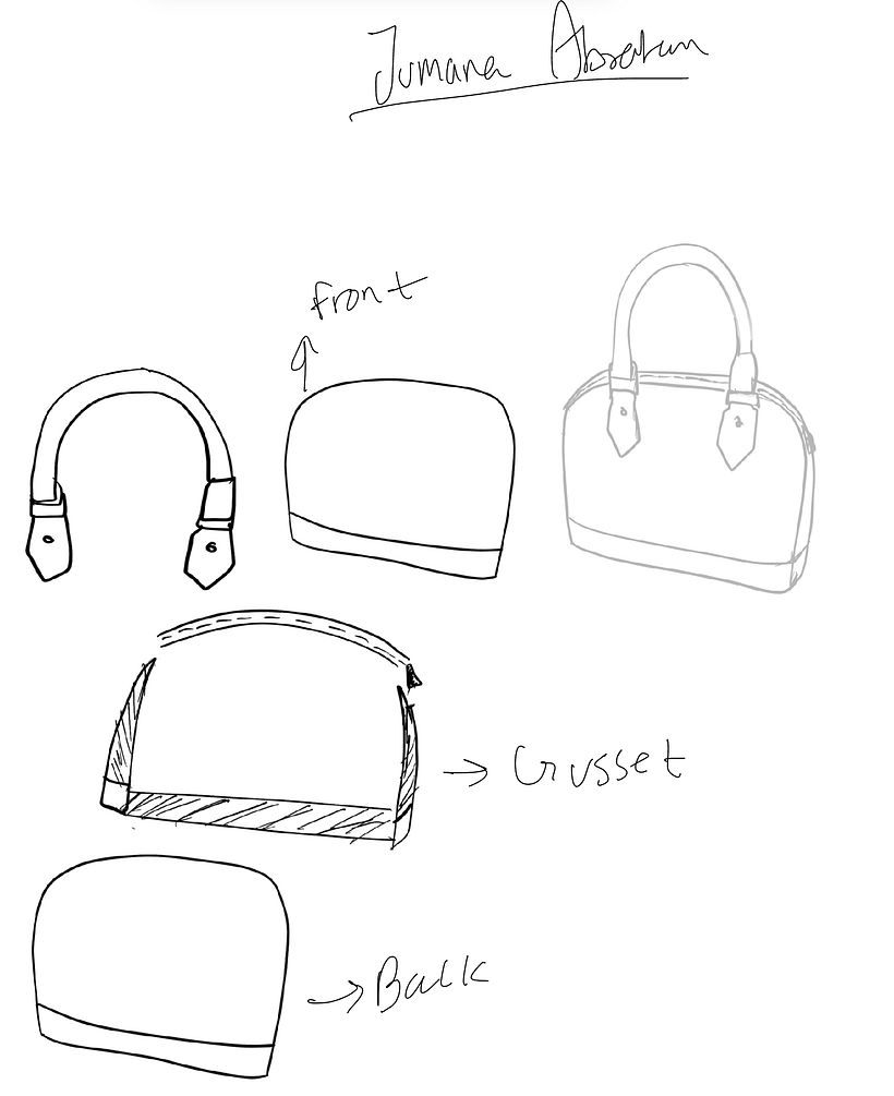 My project for course: Professional Leather Handbag Design 1