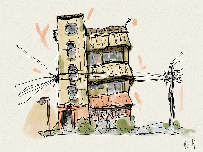 My project for course: Expressive Architectural Sketching with Colored Markers 1