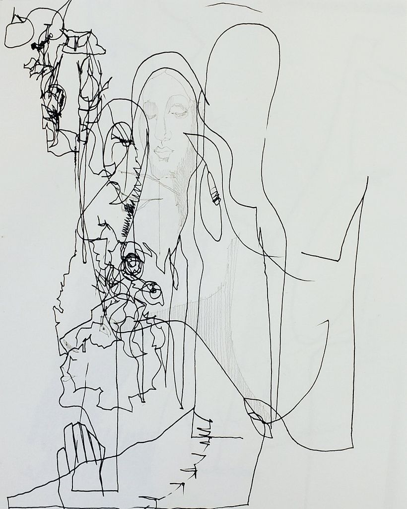 Ink and watercolor sketches 6