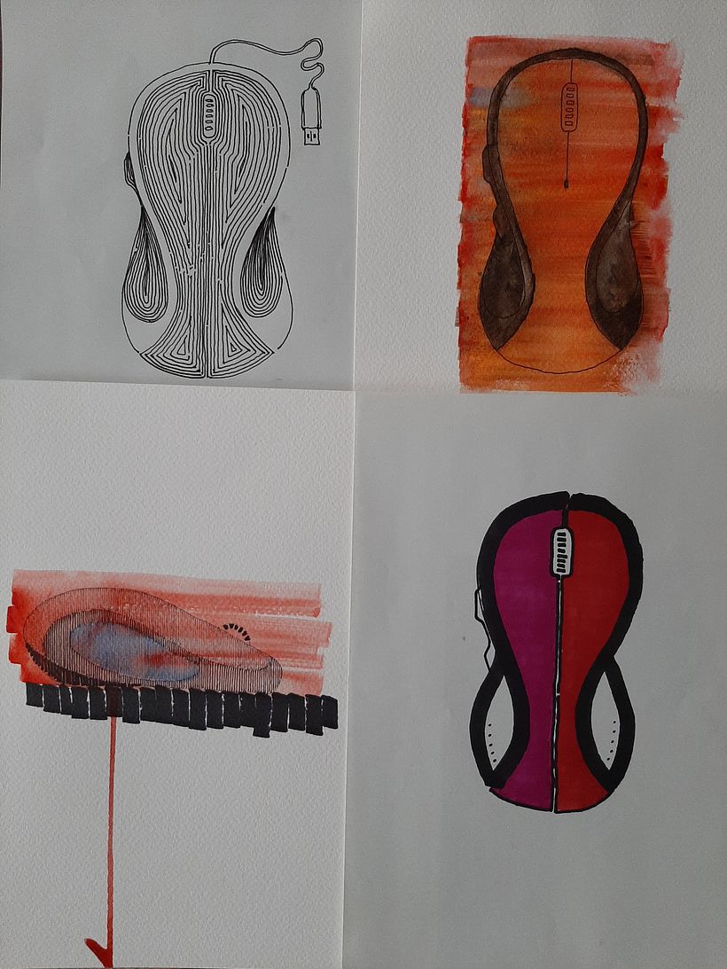 Ink and watercolor sketches 11