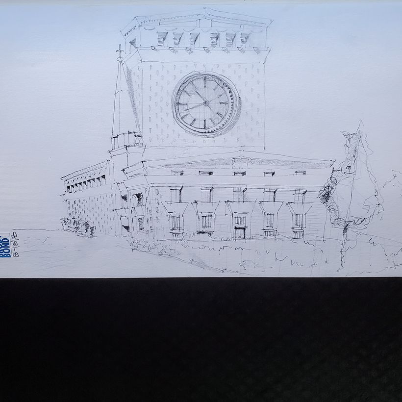 Ink and watercolor sketches 13