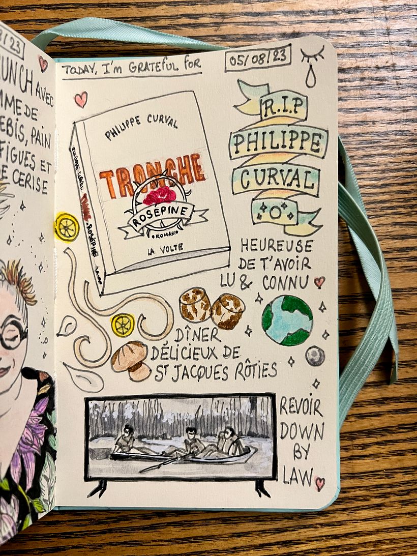I learned of the passing of a sci-fi author who was also a friend, got latest book, rewatched Down by Law, dined on scallops
