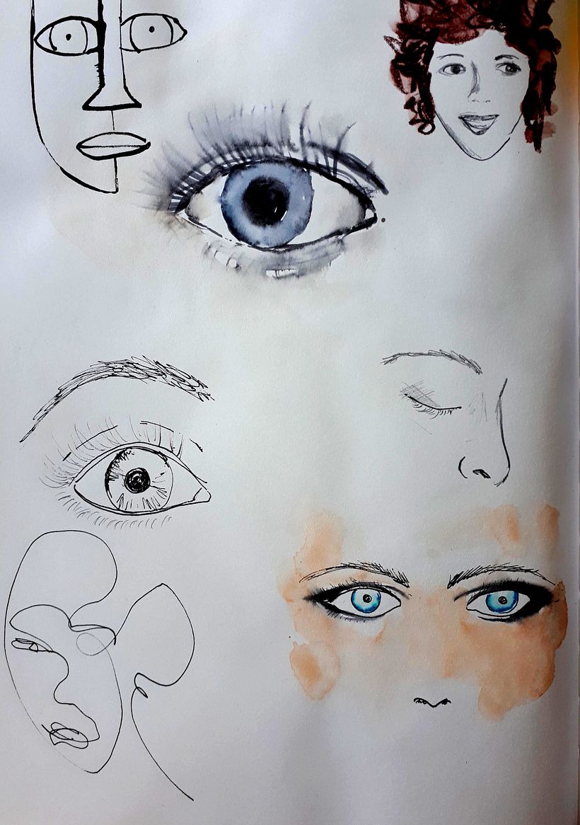 Trying different eyes