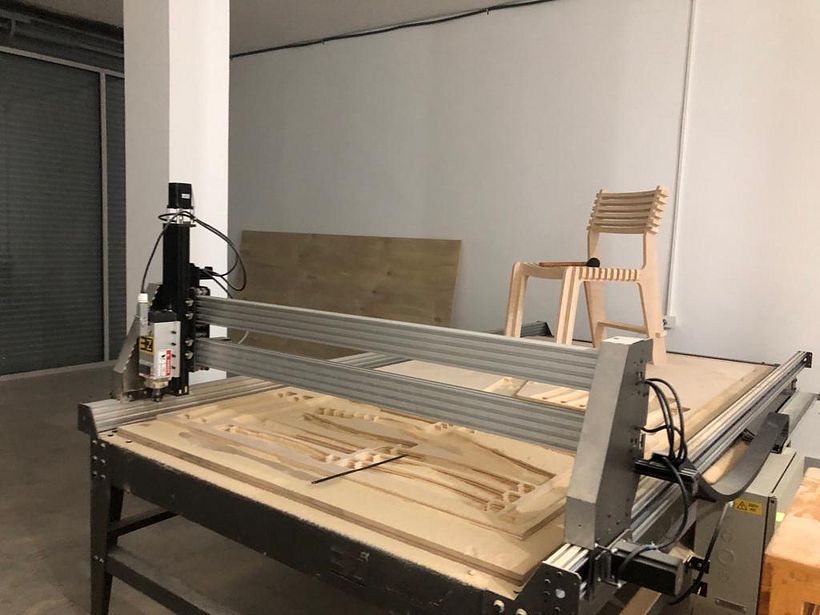 Silla Valovi armada, recién nacida del primer trabajo de mi nueva CNC