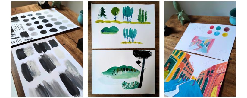 Techniques de la gouache
