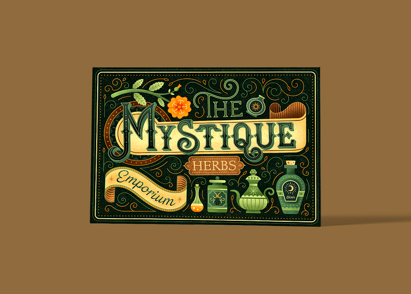 Il mio progetto del corso: Creazione di lettering in stile vittoriano - Diseño gráfico