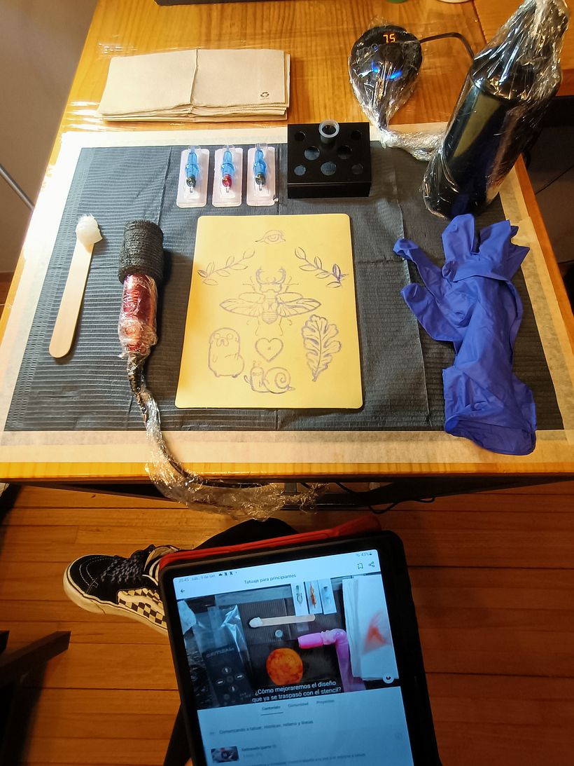 En la imagen: prueba práctica de líneas. Muestra Dragonhawk Atom con tres cartuchos: 3RL, 7RL y 7CM.