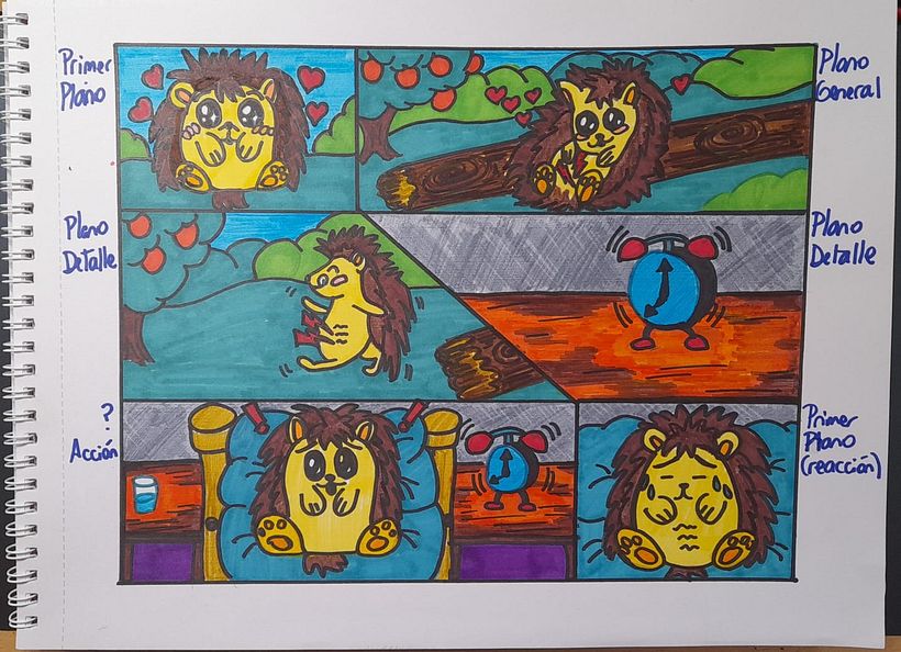 Cuento mudo Pinchon el Erizo Dormilon Karla Rouillon