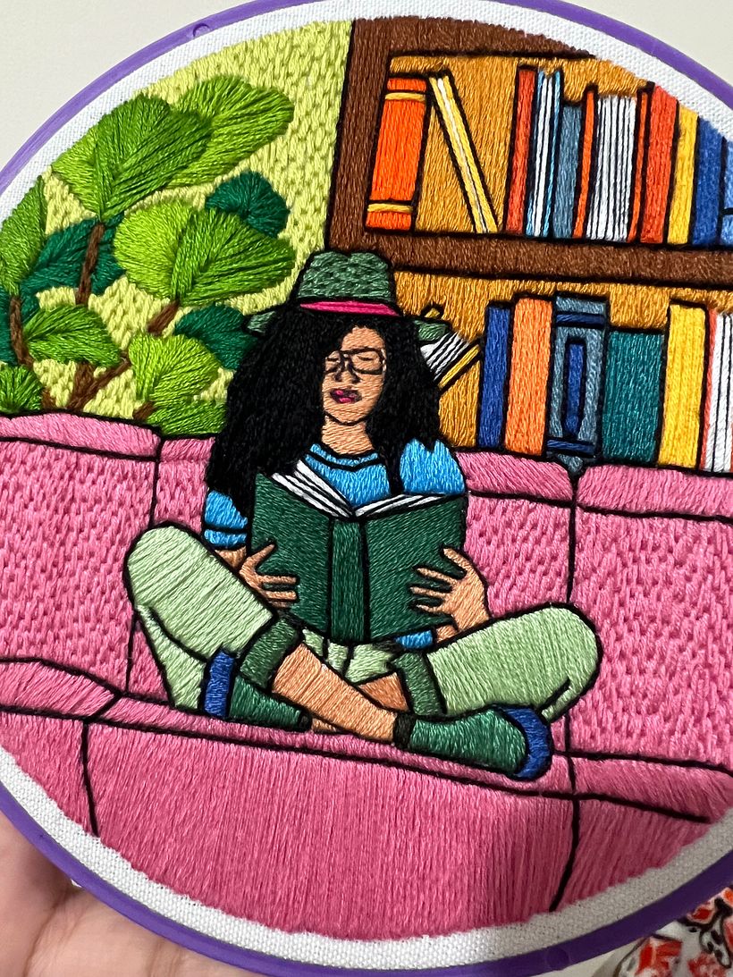 Girl reading 2
