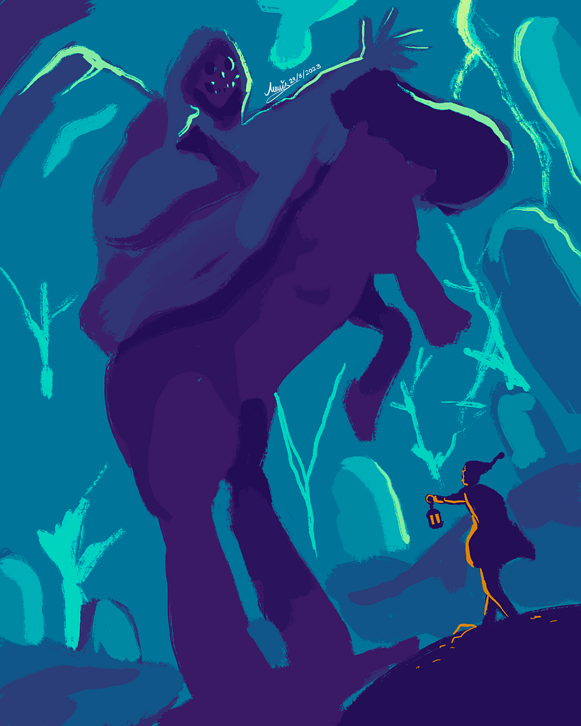 Atmospheric Procreate Painting Project: The Requiem Yet to Come 3