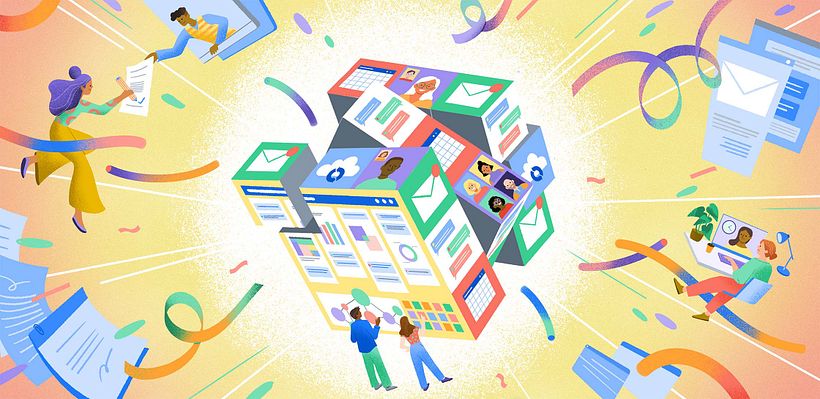 Editorial illustration on Asynchronous communication 2