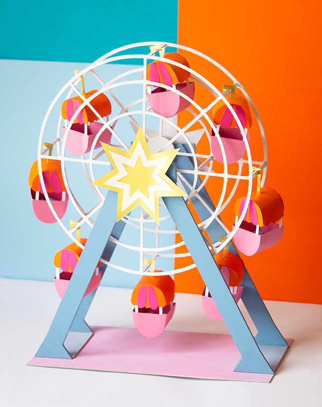 My project for course: Paper Sculpture for Set Design - Ferris Wheel 1