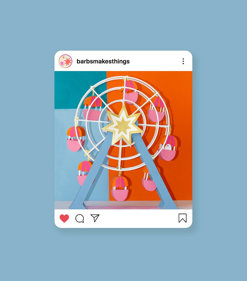 My project for course: Paper Sculpture for Set Design - Ferris Wheel 2