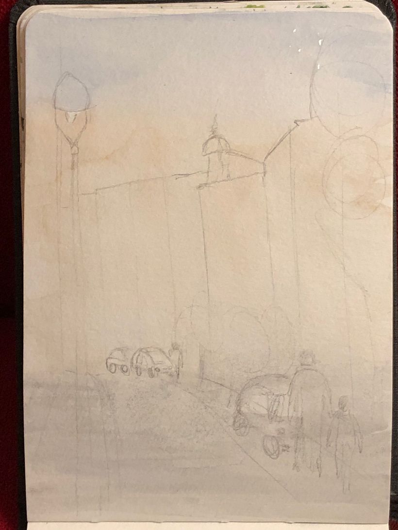 Dibujo 1 - Primera aguada