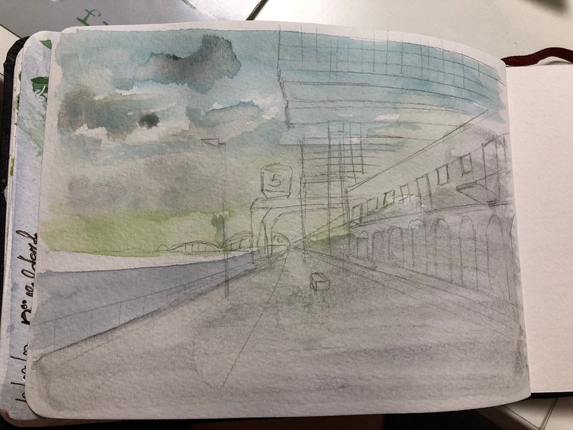 Dibujo 3 - Primeras aguadas