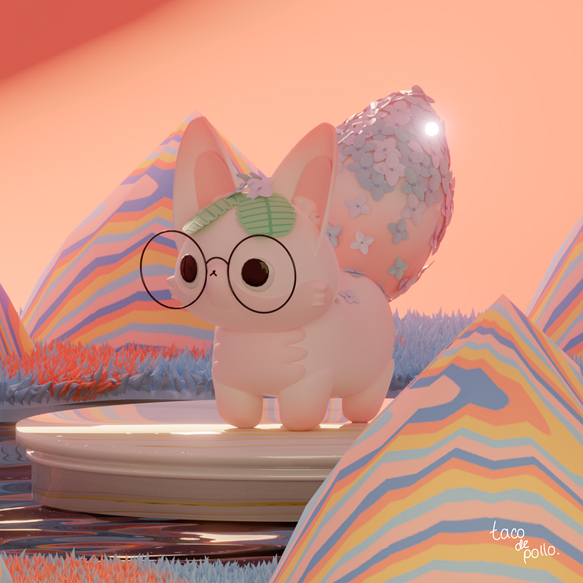 My course project: Creating 3D Kawaii Characters with Blender 1