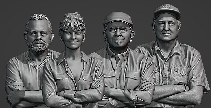 Killer Klowns Cast 3D scan 9