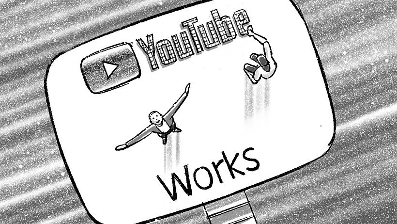 Davis Lisbon, "YouTube", 2022, Procreate, 1476 x 831 px Goldwind, Madri, Espanha | Espanha