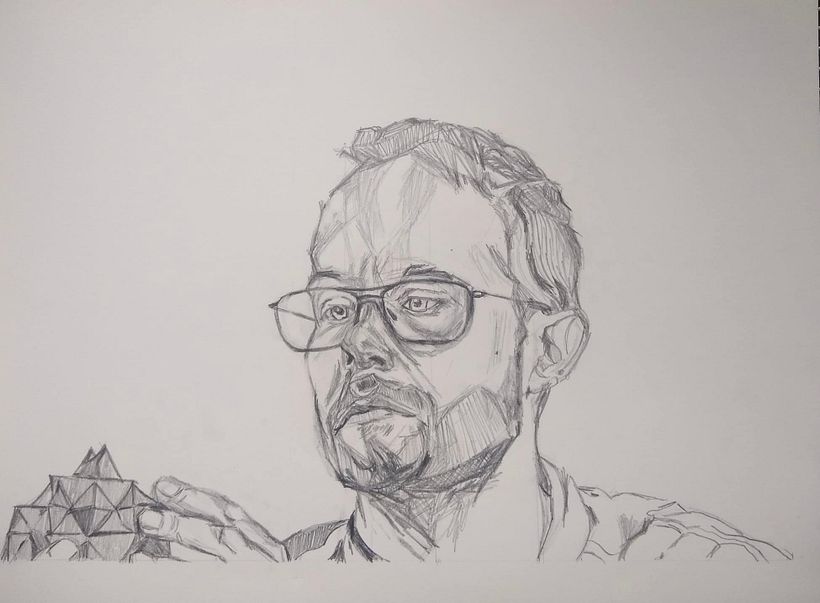 draft 1 - a portrait of Thomas Cian.