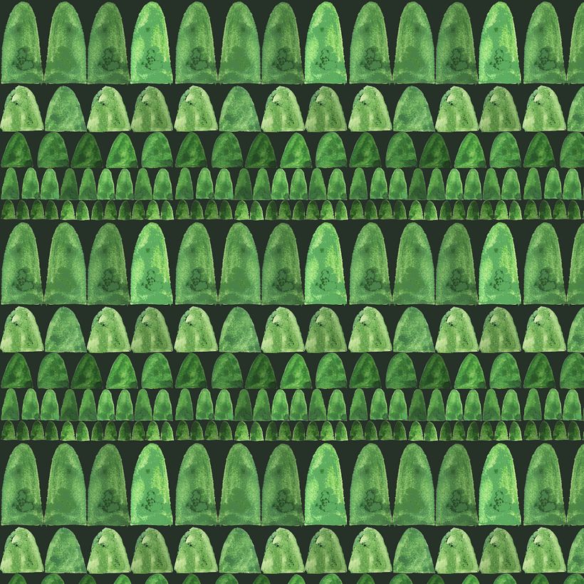 Estampa de diseño geométrico, variante 1 sólo color