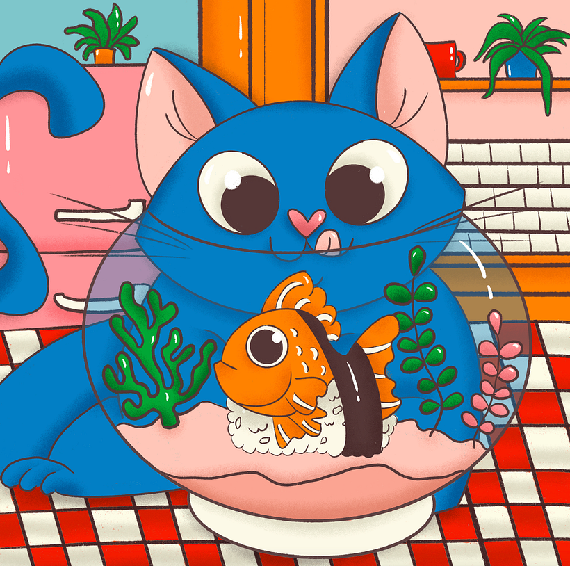 Sushi Cat | Ilustração 1