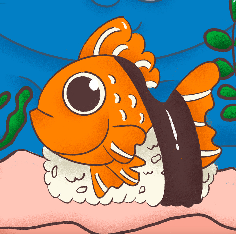 Sushi Cat | Ilustração 4