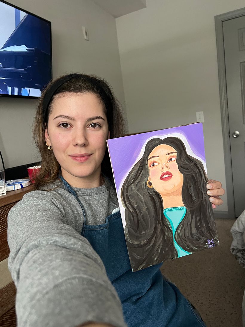 My project for course: Female Portraiture with Acrylics 2