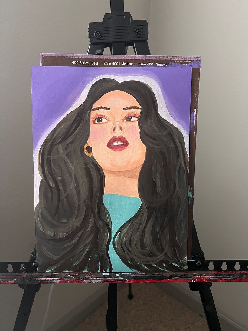 My project for course: Female Portraiture with Acrylics 6