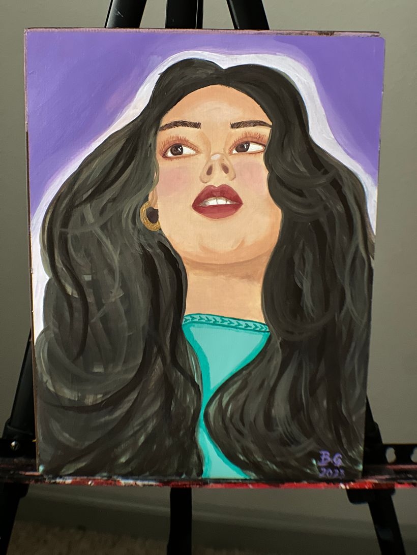 My project for course: Female Portraiture with Acrylics 7