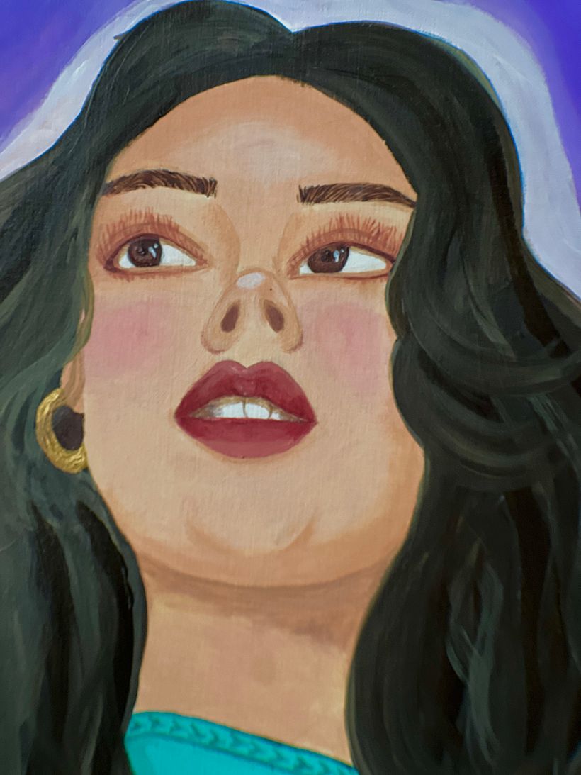 My project for course: Female Portraiture with Acrylics 8