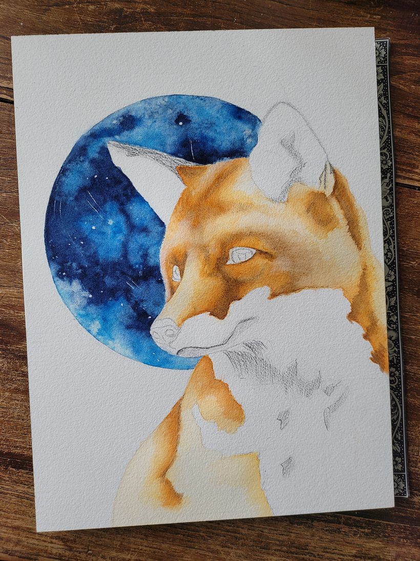 My project for course: Expressive Animal Portraits in Watercolor 3