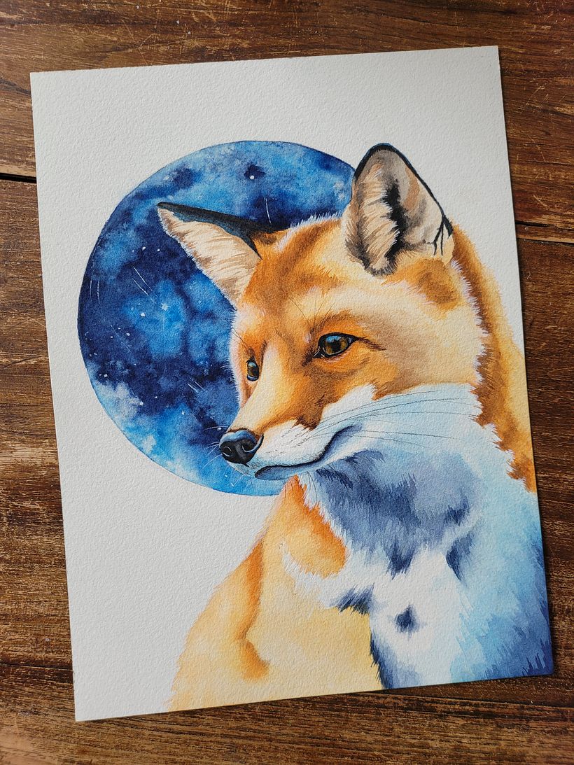 My project for course: Expressive Animal Portraits in Watercolor 5