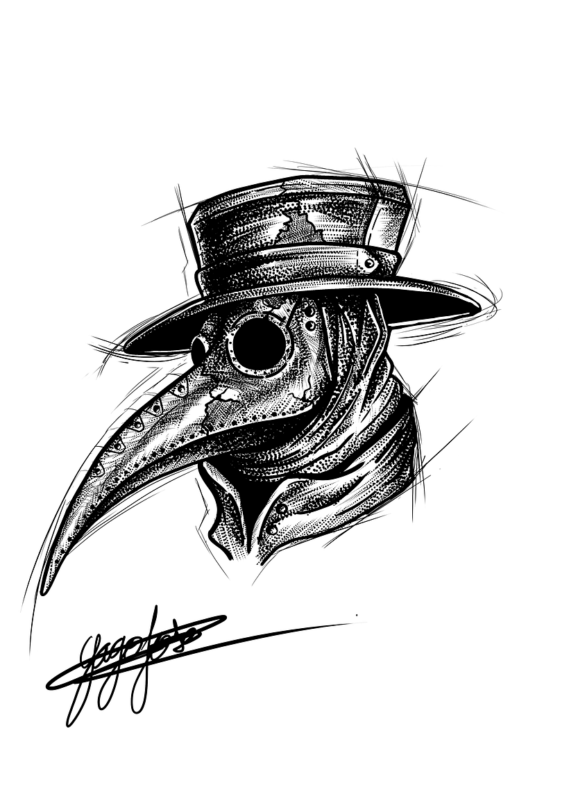 Meu projeto do curso: Desenho de tatuagem blackwork - Ilustrasi tradisional