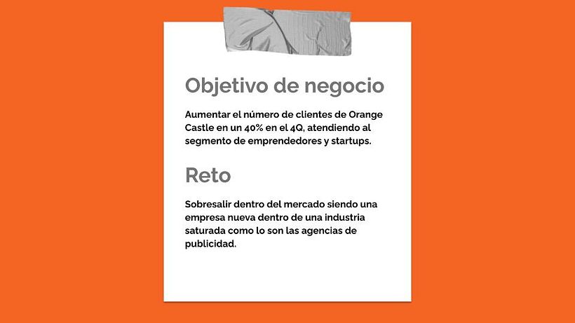Plan de marketing Digital Agencia Orange Castle 7