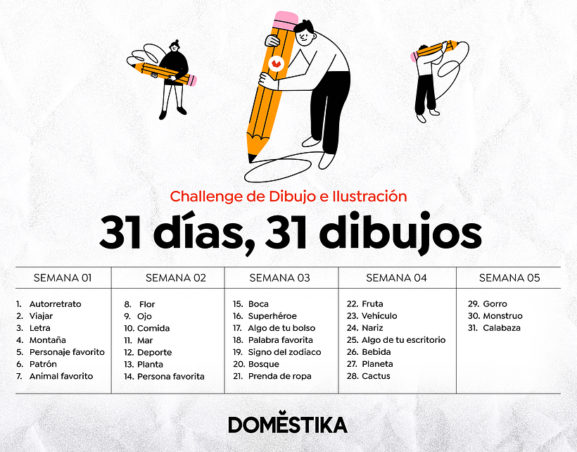 Conceptos diarios Challenge de Ilustración: 31 días, 31 dibujos.