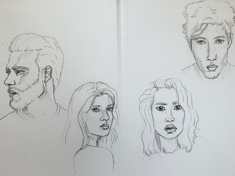 Mon projet du cours : Carnet de portraits : explorez le visage humain 2
