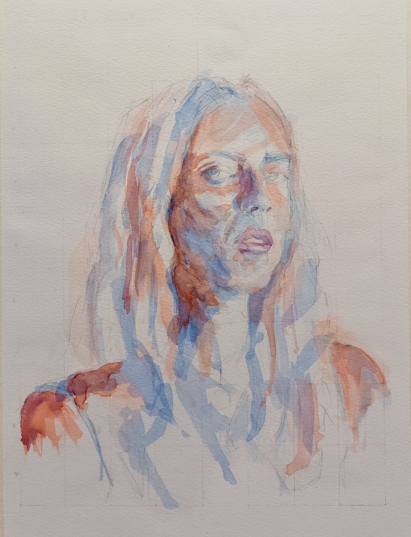 Mi Proyecto del curso: Retrato artístico en acuarela 3