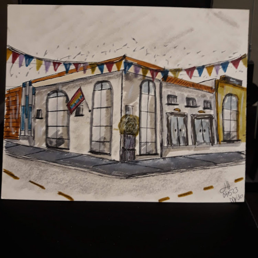 Sidewalk Scene from Imagination 3