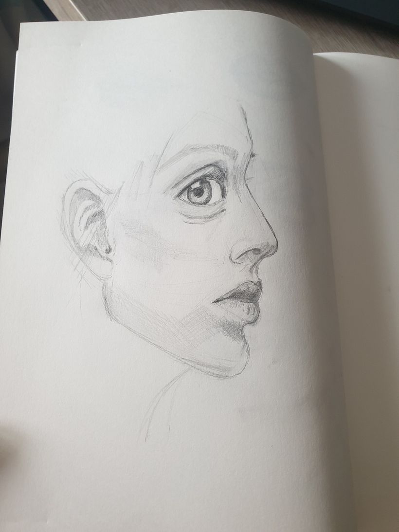 Mi proyecto del curso: Sketchbook de retrato: explora el rostro humano 3