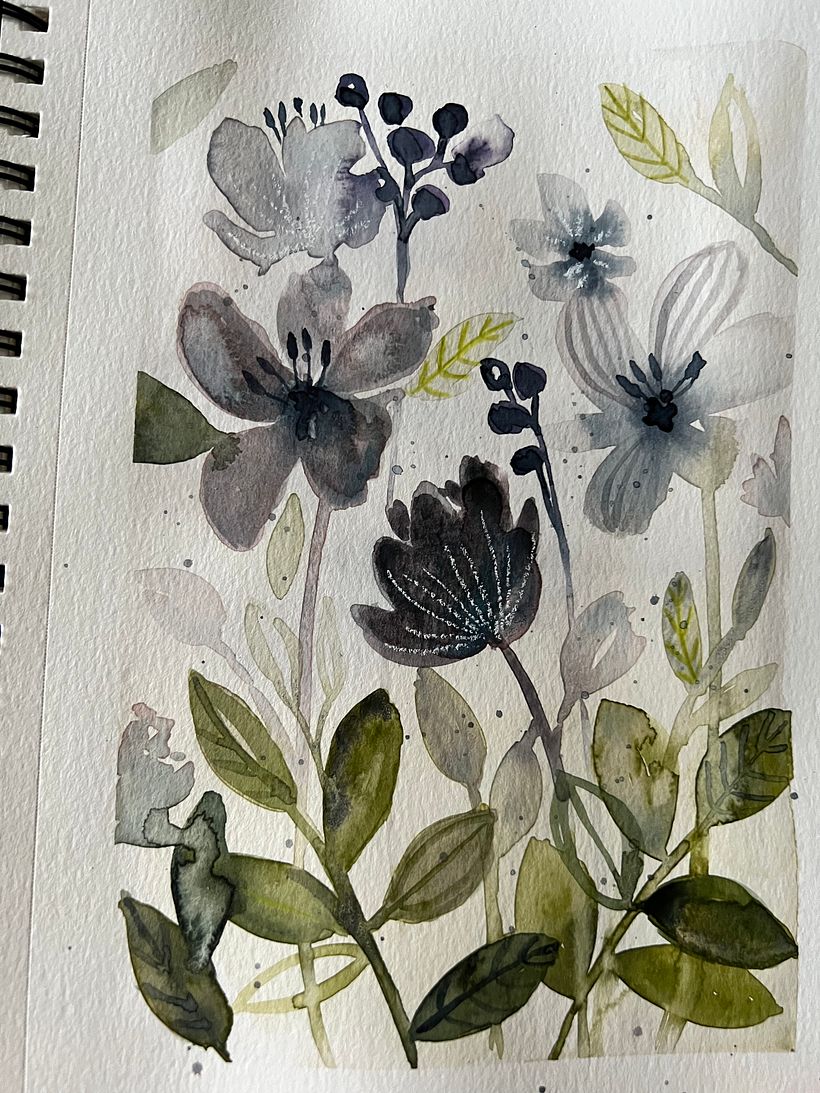 My project for course: Artistic Floral Watercolor: Connect with Nature 2