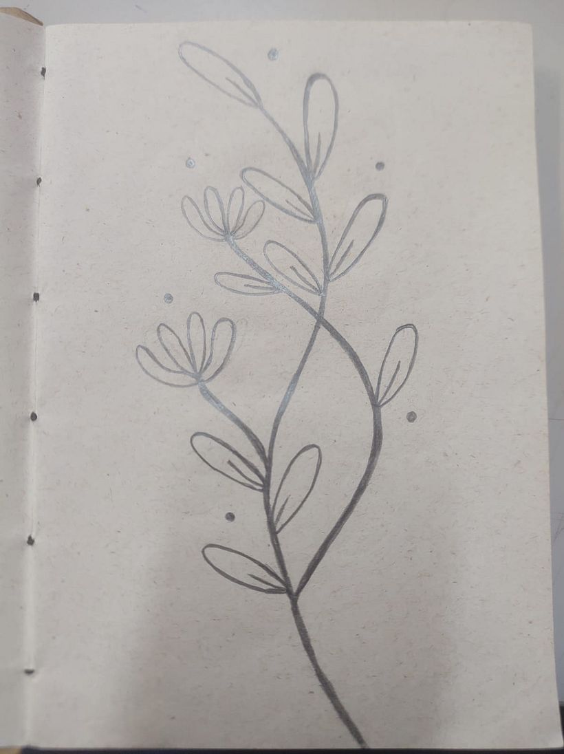 Desenho de flores a lápis 5