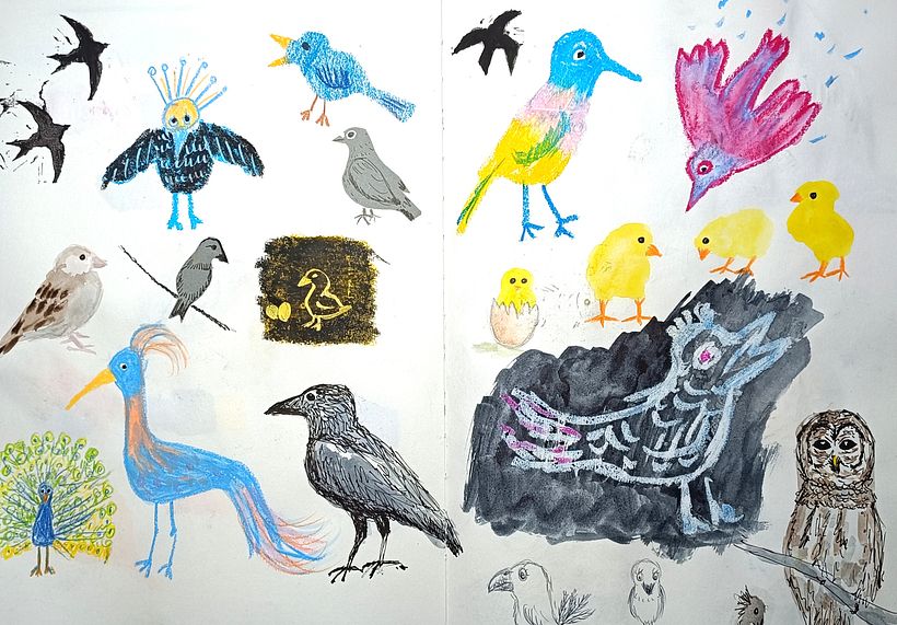 Mein Abschlussprojekt für den Kurs: Illustrationstechniken zum Lösen kreativer Blockaden 3